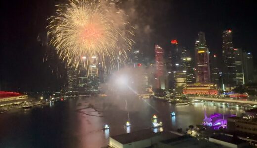 【2025年版 マンダリン オリエンタル シンガポール 宿泊記 番外編】ナショナルデー・リハーサルの花火と宿泊特典シンガポール・フライヤー